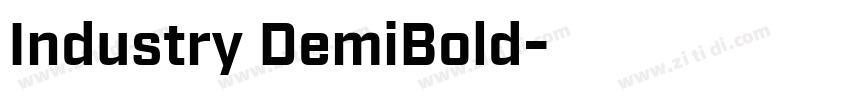 Industry DemiBold字体转换
